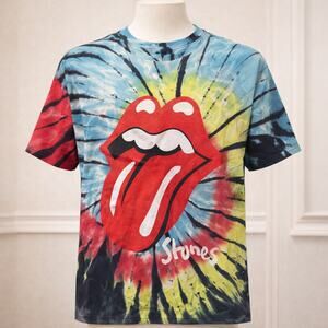Rolling Stones Band 2021 Tour Tie-Dye Graphic Tee Shirt L